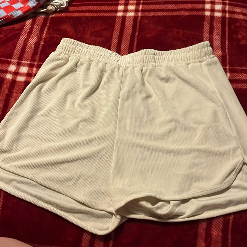 Cream colored shorts from cider